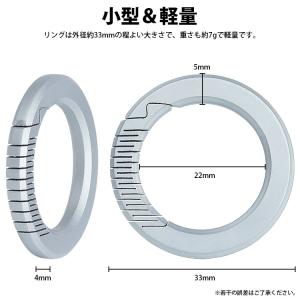リング カラビナ チタン合金 キーホルダー 外...の詳細画像5