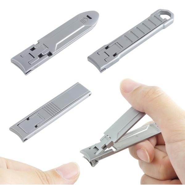 爪切り 携帯用 薄い 折りたたみ ステンレス コンパクト 小型 軽量 スリム 小さい 軽い つめきり
