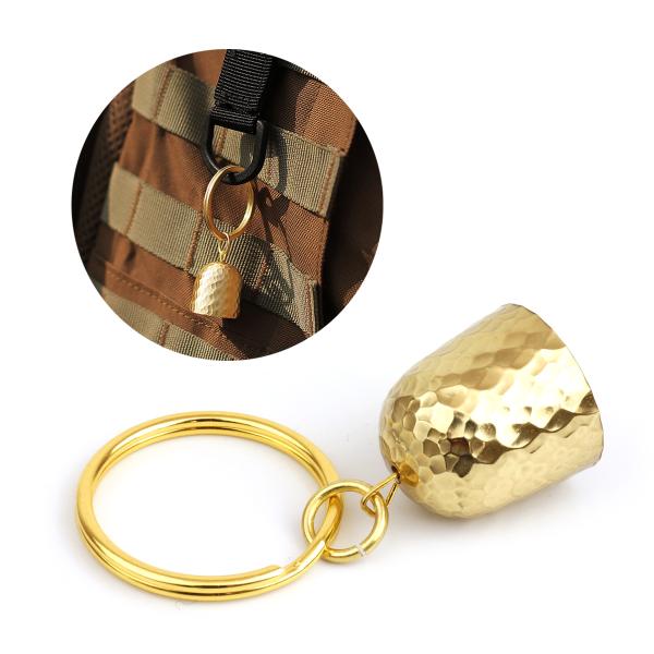 熊鈴 熊よけベル 熊よけ 熊よけ鈴 熊除け 山鈴 ベル 真鍮 鈴 キーリング 山 川 キャンプ ハイ...