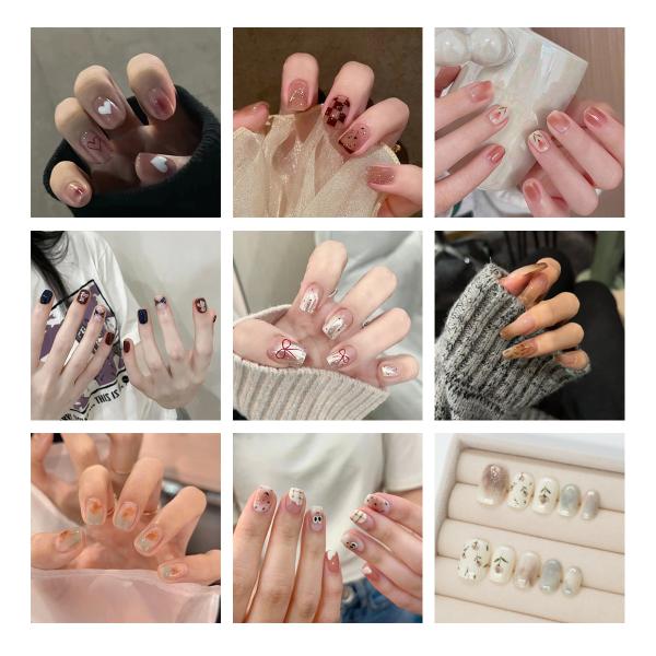 ネイルチップ 24枚セット 選べる セルフ パーツ ショート ロング デザイン ジェル ニュアンス ...