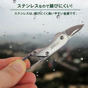 マルチツールナイフ ステンレス 小型 折りたた...の詳細画像2