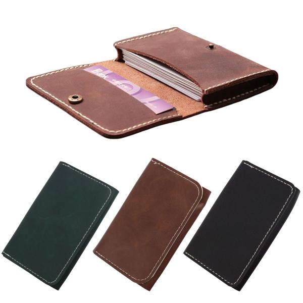 カードケース 名刺入れ 大容量 サブポケット付き PUレザー メンズ レディース 名刺 約40枚収納...