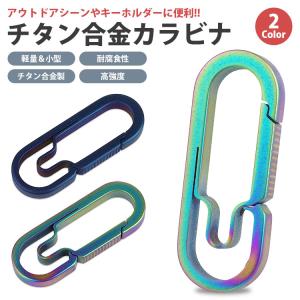 カラビナ チタン合金 キーホルダー ミニタイプ...の詳細画像1