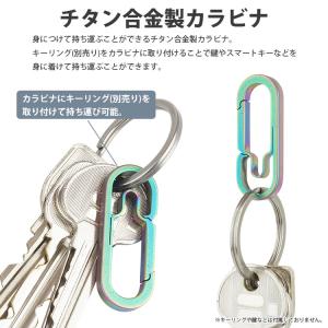 カラビナ チタン合金 キーホルダー ミニタイプ...の詳細画像2