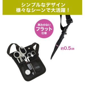 エプロンバッグ ナースポーチ 薄型 ウエストポ...の詳細画像5