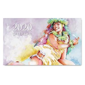 Sale! 送料無料！ 2020年ハワイカレンダー（ミニサイズ）ハワイアンダイアリー/スケジュール帳/マンスリーカレンダー Hula Pahu  フラ・パフ｜koyomi10