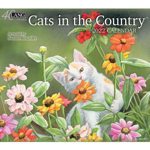 カバーの破れ有　2022年　ラング / LANG カレンダー　Cats In The Country    キャッツ・イン・ザ・カントリー Susan Bourdet｜koyomi10