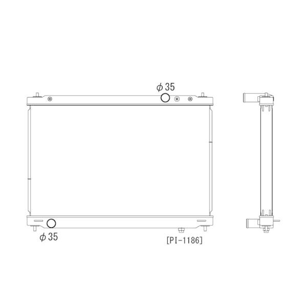 ニッサン GT-R R35 TYPE-F MT ラジエーター
