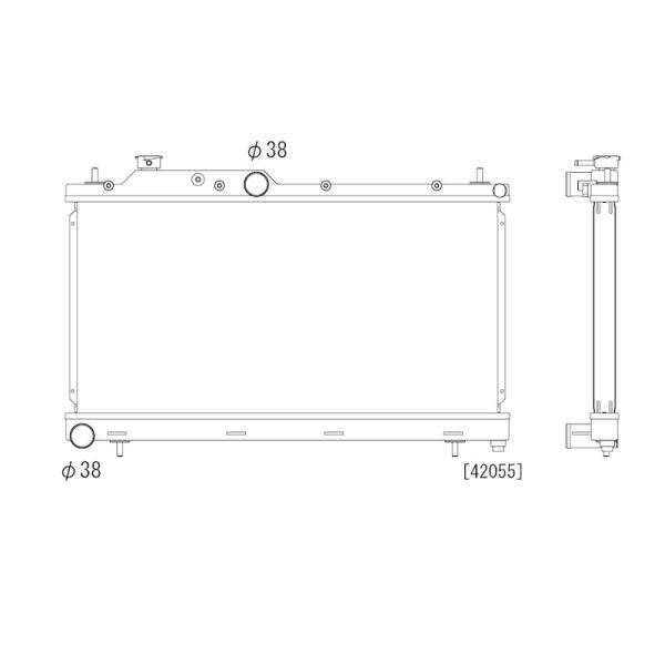 スバル レガシィ BP5 BL5 インプレッサ GRB TYPE-M MT ラジエーター