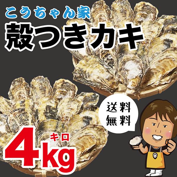 殻付牡蠣４kg　坂越産