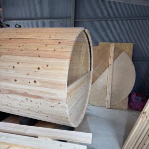 丹波産高級檜材使用(無垢材節あり) バレルサウ...の詳細画像4