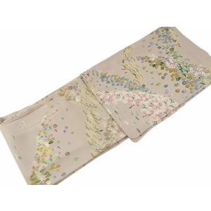 白生地反物 白生地 丹後縮緬 正絹 着尺用 反物 霰文様 a6m1m0「中古