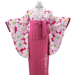 女性用 はかま 市松柄袴紐 椿刺繍入りはかま 単品 全2色 S〜LLサイズ 