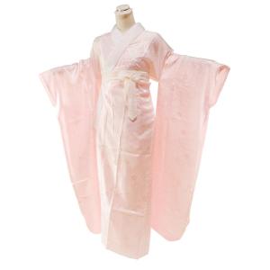 大 お仕立て上がり 振袖用 半衿付 長襦袢 サーモンピンク