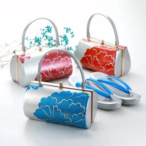 振袖用 カラフル 二枚芯 草履バッグ セット S・F・LLサイズ