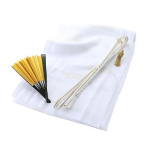 縫取 留袖用 帯揚げ・帯締め・扇子・金の亀 4点セット