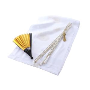 縫取 留袖用 帯揚げ・帯締め・扇子・金の亀 4点セット