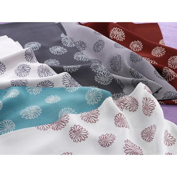 洒落用 正絹 丹後ちりめん 帯揚げ 単品 花柄 全6色 ak-295