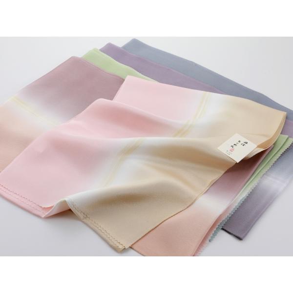 洒落用 正絹 丹後ちりめん ツートン 帯揚げ 全6色 ak-338