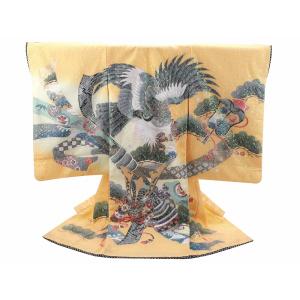 お宮参り 金駒刺繍入り 正絹 着物 長襦袢 セット 女児 女の子 子供 産