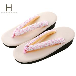 七五三 子供用 桜柄鼻緒 合皮 草履 16・1...の詳細画像3