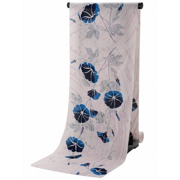 50%OFF 源氏物語 本染 綿麻 ブランド 浴衣 反物 高級  ge-40