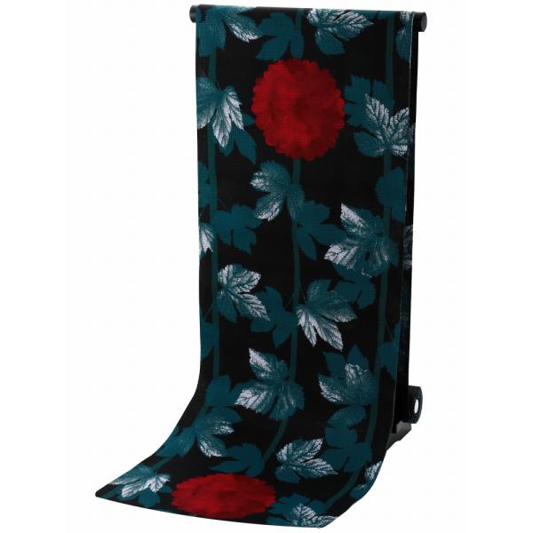 日本製 反物 ゆかた 綿 女性用 浴衣 黒地 ma-87-e