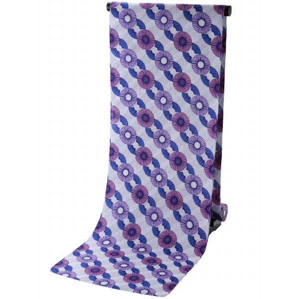 反物 ゆかた 綿 紅梅織り 女性用 浴衣 日本製 薄グレーに花  ma-88-D