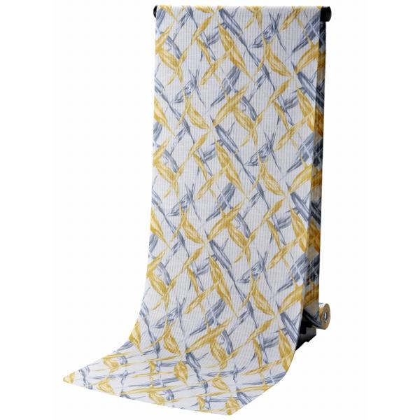 ViVi ビビブランド 変わり織り 女性用 ゆかた 反物 浴衣 日本製 薄グレー  vi-2