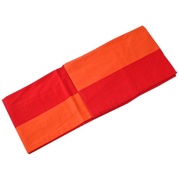 在庫処分品 お祭天国 きぬずれ お仕立て上がり 浴衣 婦人用 単品 赤 橙 格子柄 ta-321-3