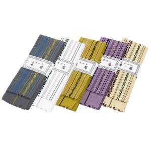 セール 角帯 日本製 ポリエステル 献上柄 結び方ガイド付き