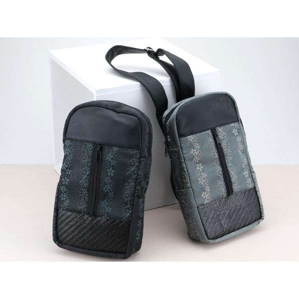 ViVi ビビブランド 紳士用 ボディーバッグ 小紋柄 肩掛リュック 信玄袋 全2色 ms-25