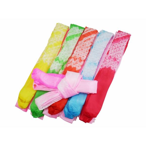 正絹 絞り 腰ひも 色はおまかせ こしひも 1本から買えます ko-42 1口3点まで　ゆうメール可