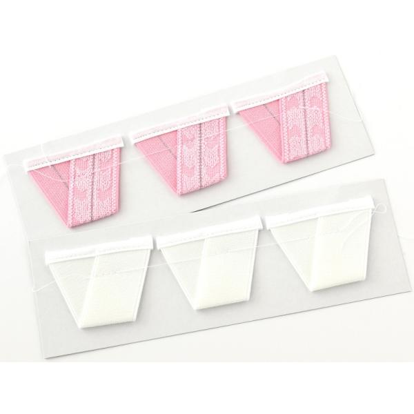 あづま姿  ゴムタイプ 簡易 えもん抜き 3個組 白・ピンク 5667 1口2点まで　ゆうメール可