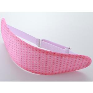 ソフト前板　中サイズ　ベルト付き　麻の葉柄 ピンク