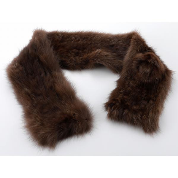 ストール ダークブラウン マフラー セーブル sy-26-26