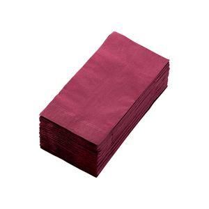 (まとめ) カラーナプキン 2PLY 8つ折 ワインレッド 2PLU-28C-W 1パック(50枚)...