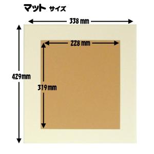軽量 水彩額縁 フレーム F4号 オーク 壁掛...の詳細画像2