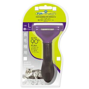 （まとめ）FURminatorファーミネーター 大型猫 L 長毛種用 1個（ペット用品）〔×24セット〕