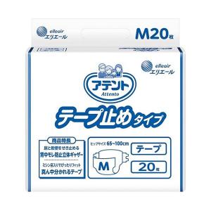 大王製紙 アテント テープ止めタイプ M 1セット（80枚：20枚×4パック）｜kozu-yahh