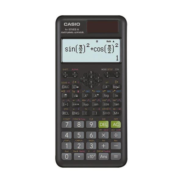 （まとめ）カシオ 関数電卓 10桁 ハードケース付FX-375ESA-N 1台〔×2セット〕