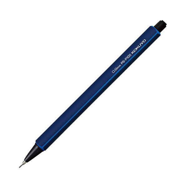 （まとめ）コクヨ 鉛筆シャープ 0.9mm（軸色：ダークブルー）PS-P100DB-1P 1セット（...