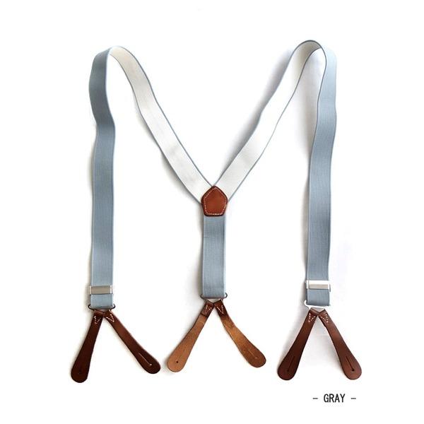 イギリス軍 RAF Royal Air Force ラバーサスペンダー復刻版 グレー 英軍 ミリタリ...