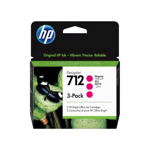 HP712インクカートリッジ マゼンタ 29ml 1個 〔×3個セット〕 3ED78A