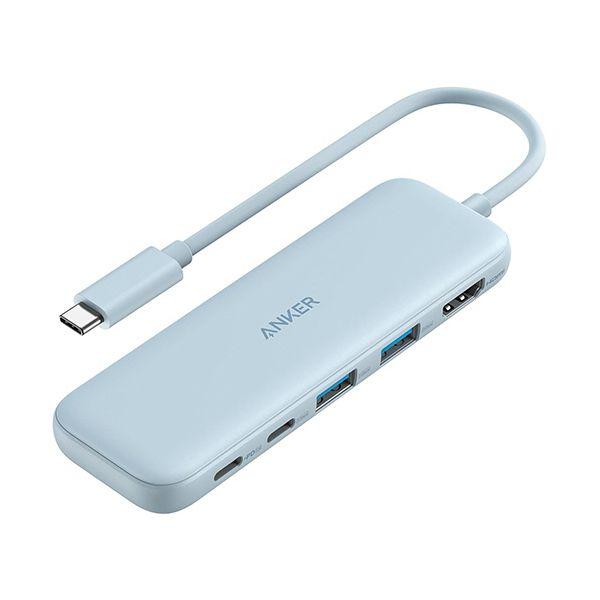 アンカージャパン ANKER 332 USB-Cハブ（5-in-1 PD100W対応） ブルー A8...