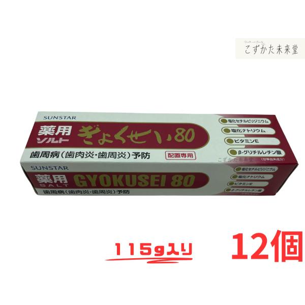 薬用ぎょくせい80 サンスター 12本セット 歯周病予防 生薬当帰エキス配合 医薬部外品
