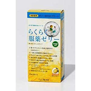 らくらく服薬ゼリー スティック 25g×6本入 10個セット 送料無料 龍角散 ノンシュガー 介護用品 介護食 高齢者 薬 補助 カプセル 錠剤 粉末　｜kozukata-m