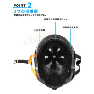スケボーヘルメット スケボー ヘルメット キッ...の詳細画像4