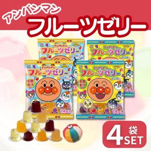 不二家（FUJIYA） アンパンマン フルーツ ゼリー 14個×6袋入 (りんご