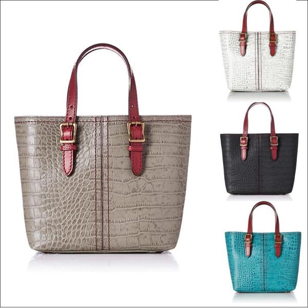 【APPLAUSE/アプローズ】SAFARI series 型押し　縦型 クロコ レザー ワイド ト...